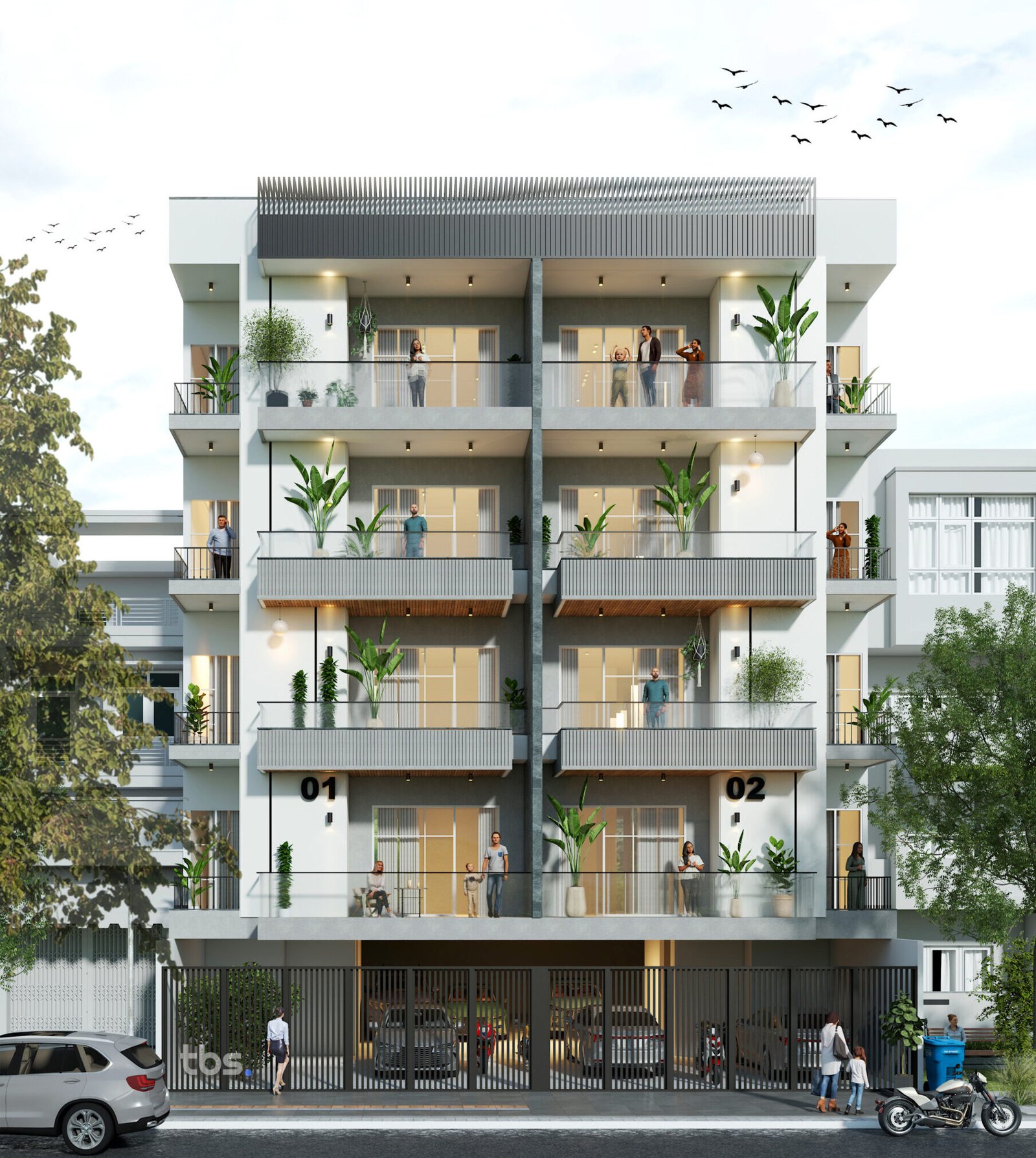 Gurgaon Apartment Front Elevation_R3